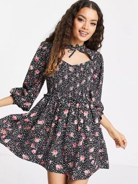 Miss Selfridge Petite Floral Mini Dress